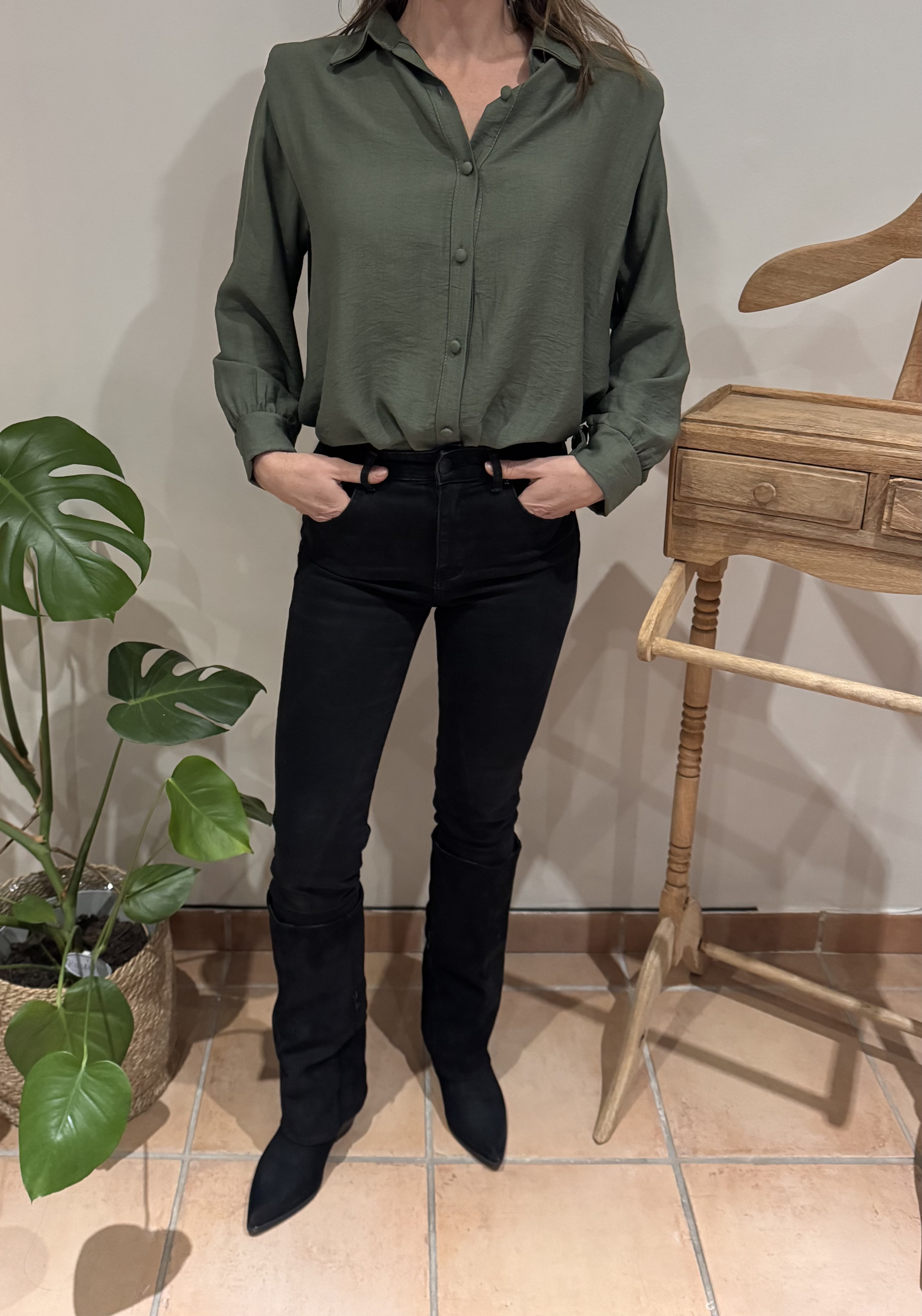 Chemise Félicie kaki