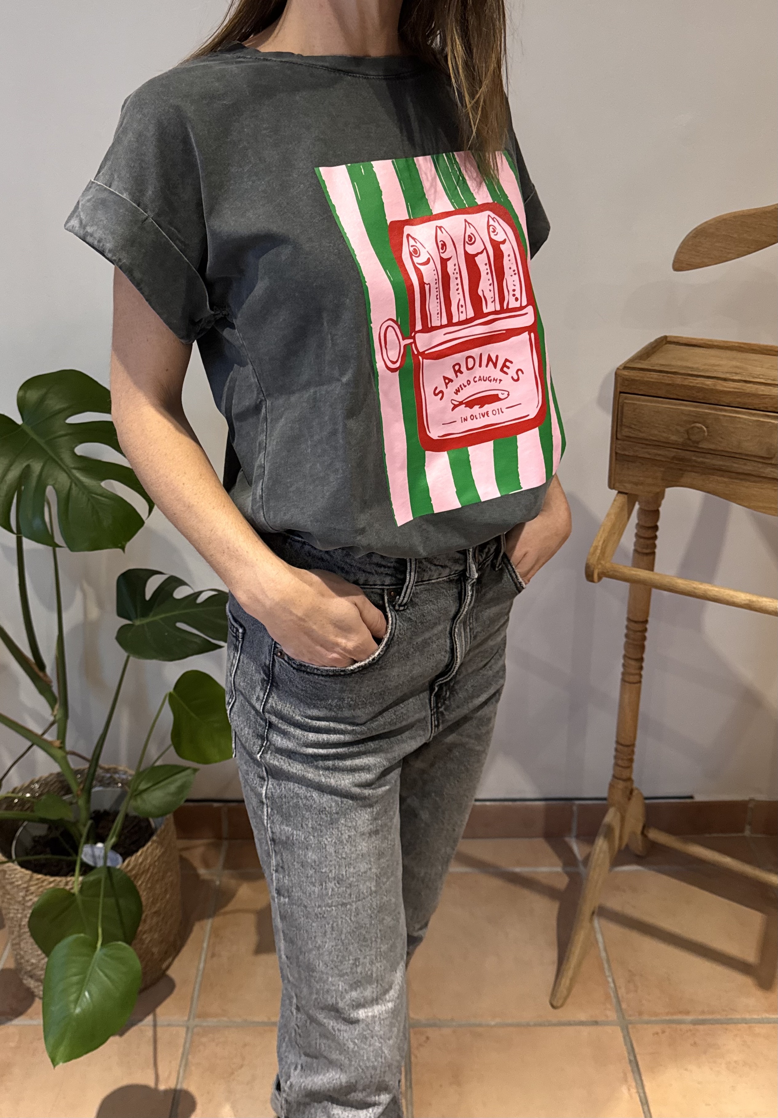 T-shirt Sardines gris