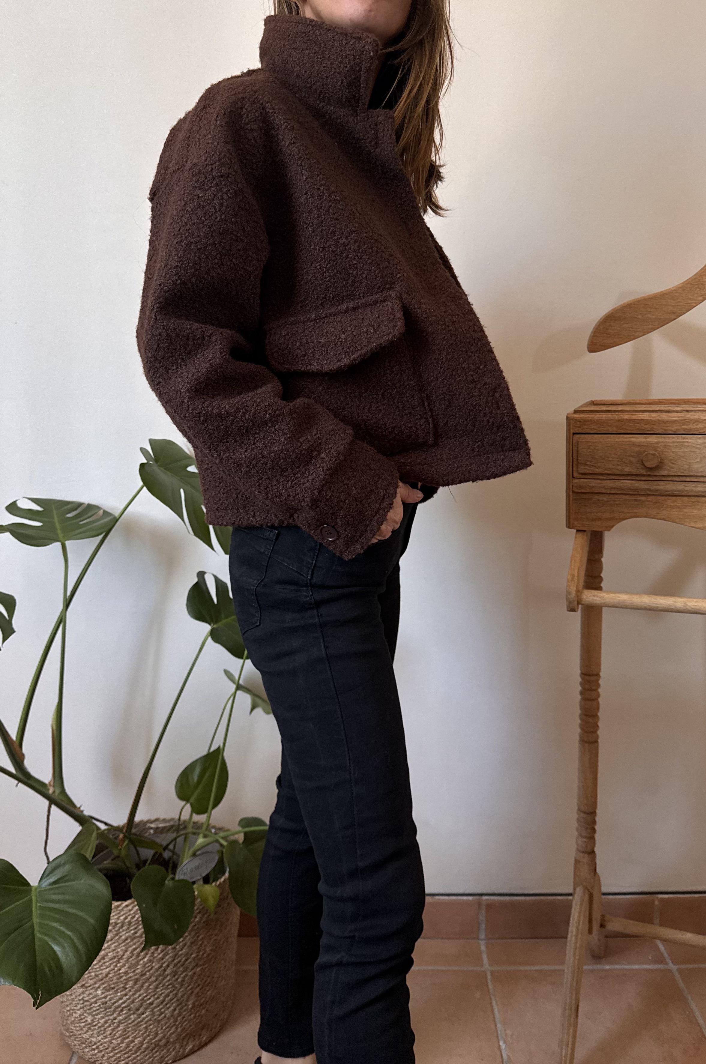 Blouson Teddy marron