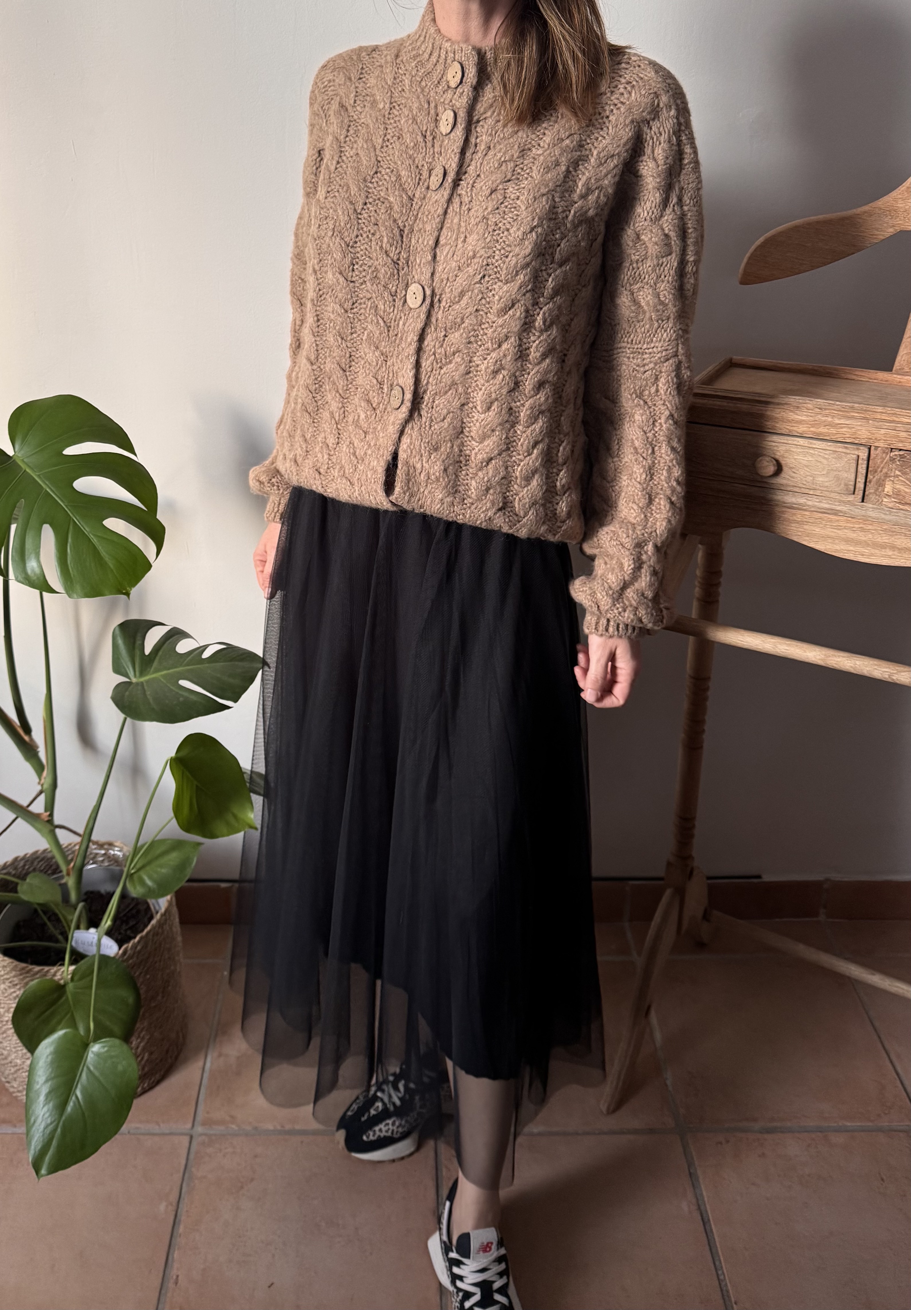 Cardigan Anaïs camel