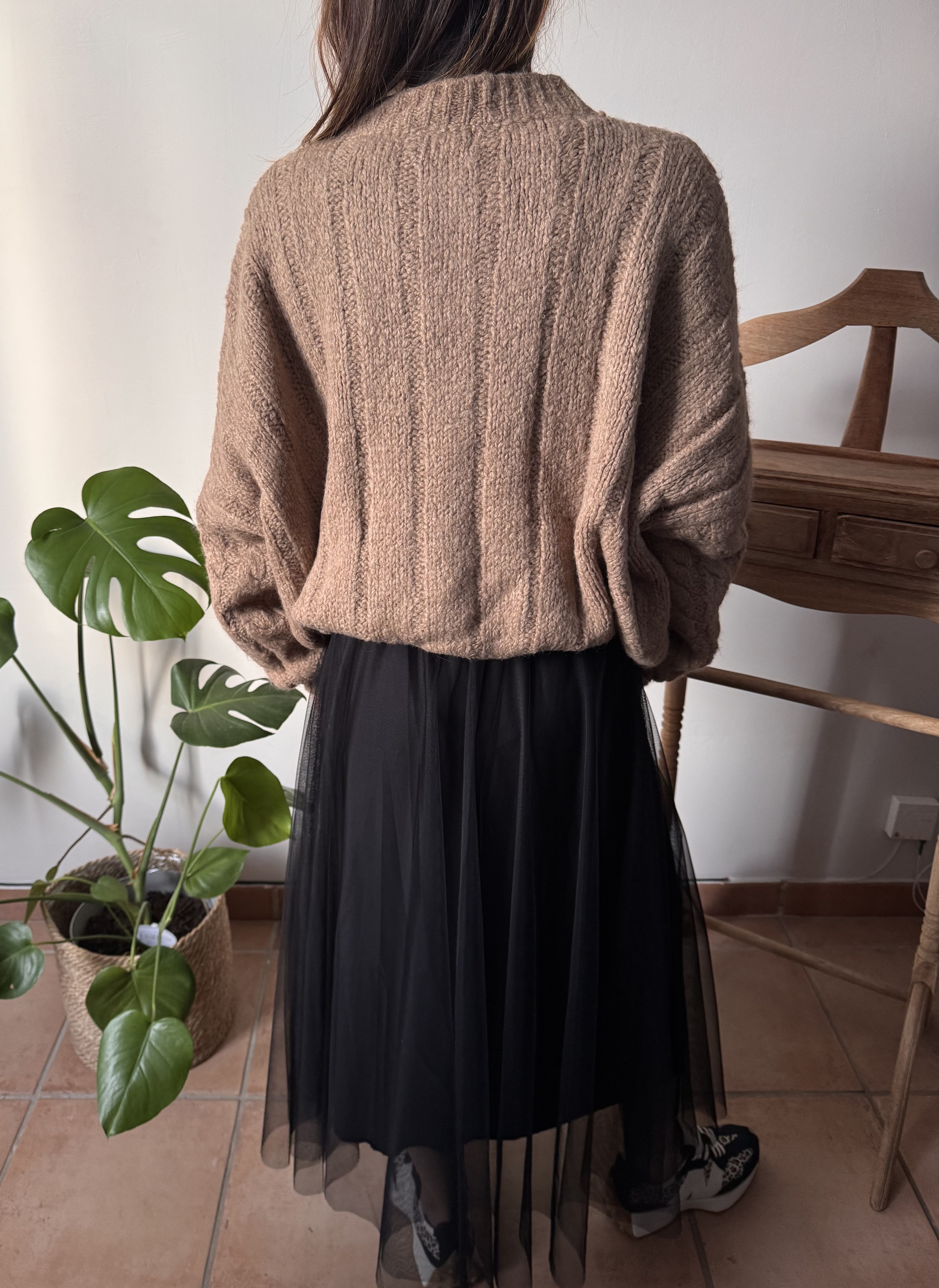 Cardigan Anaïs camel