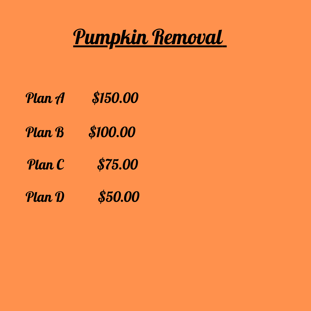 Pumpkin Removal Service