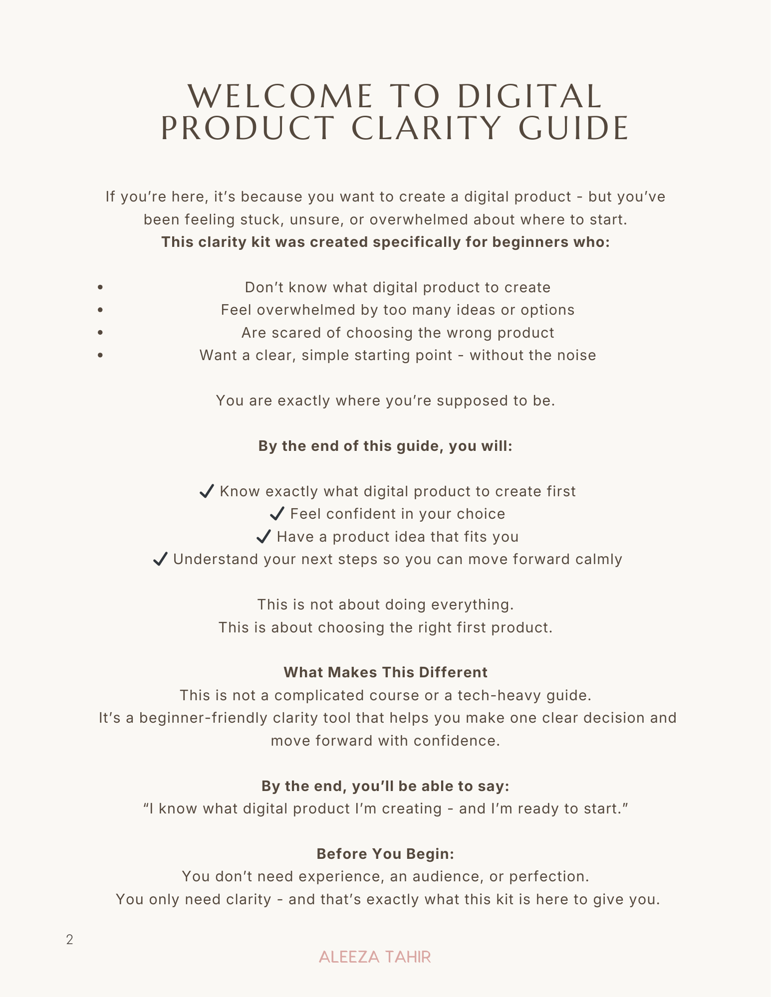 A Beginner Guide to Choosing Your First Digital Product. 