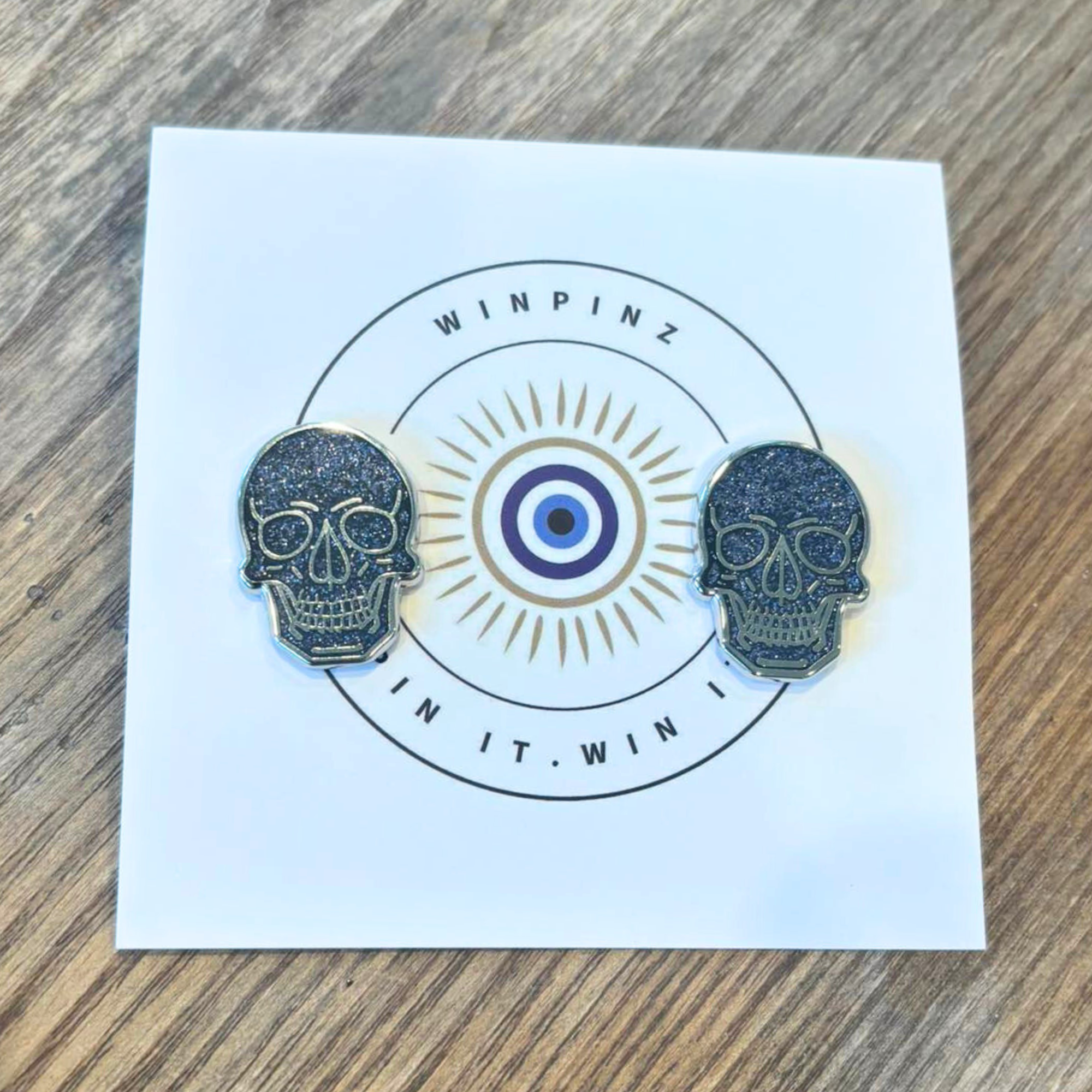 Win Pinz Skull Number Pins