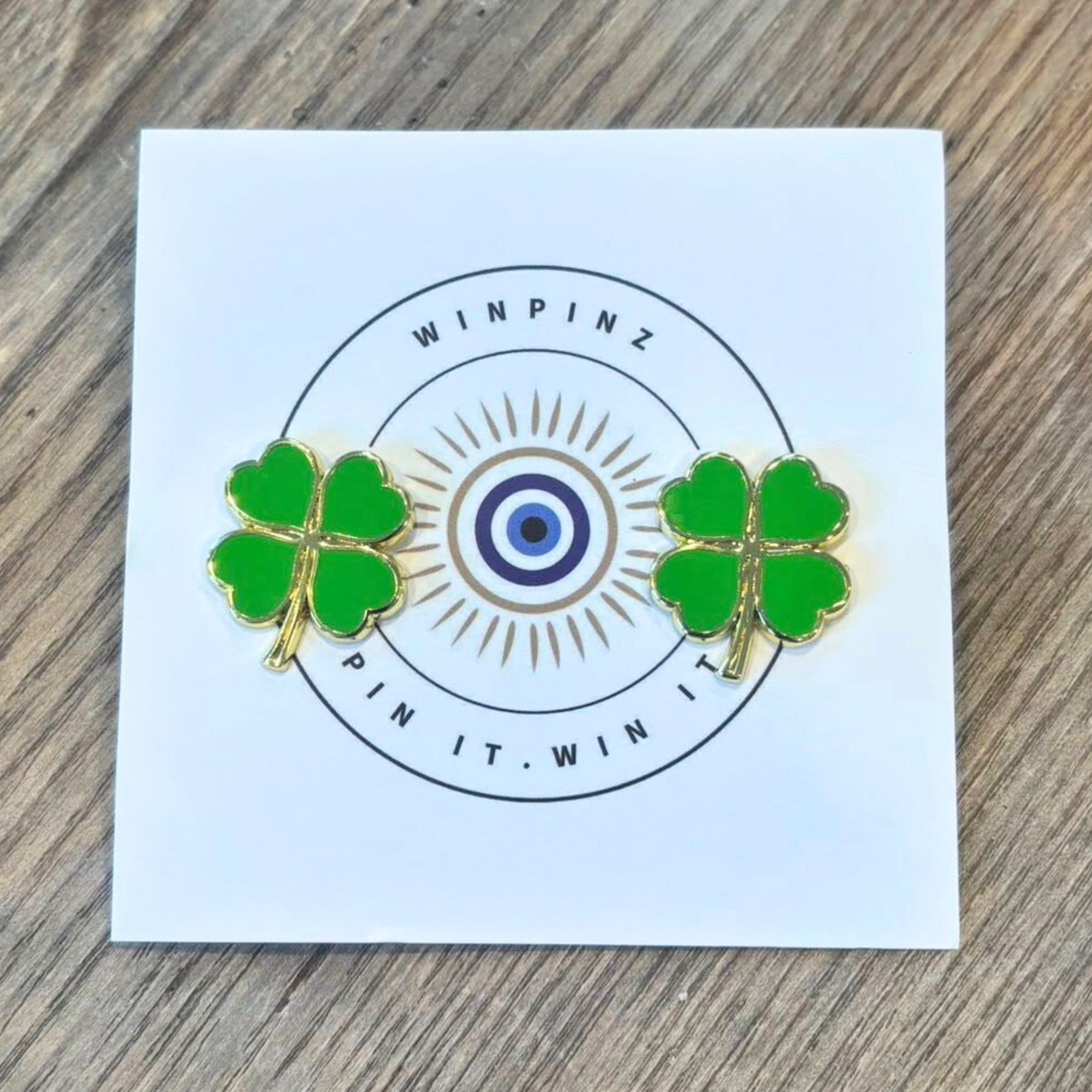Win Pinz Four Leaf Number Pins