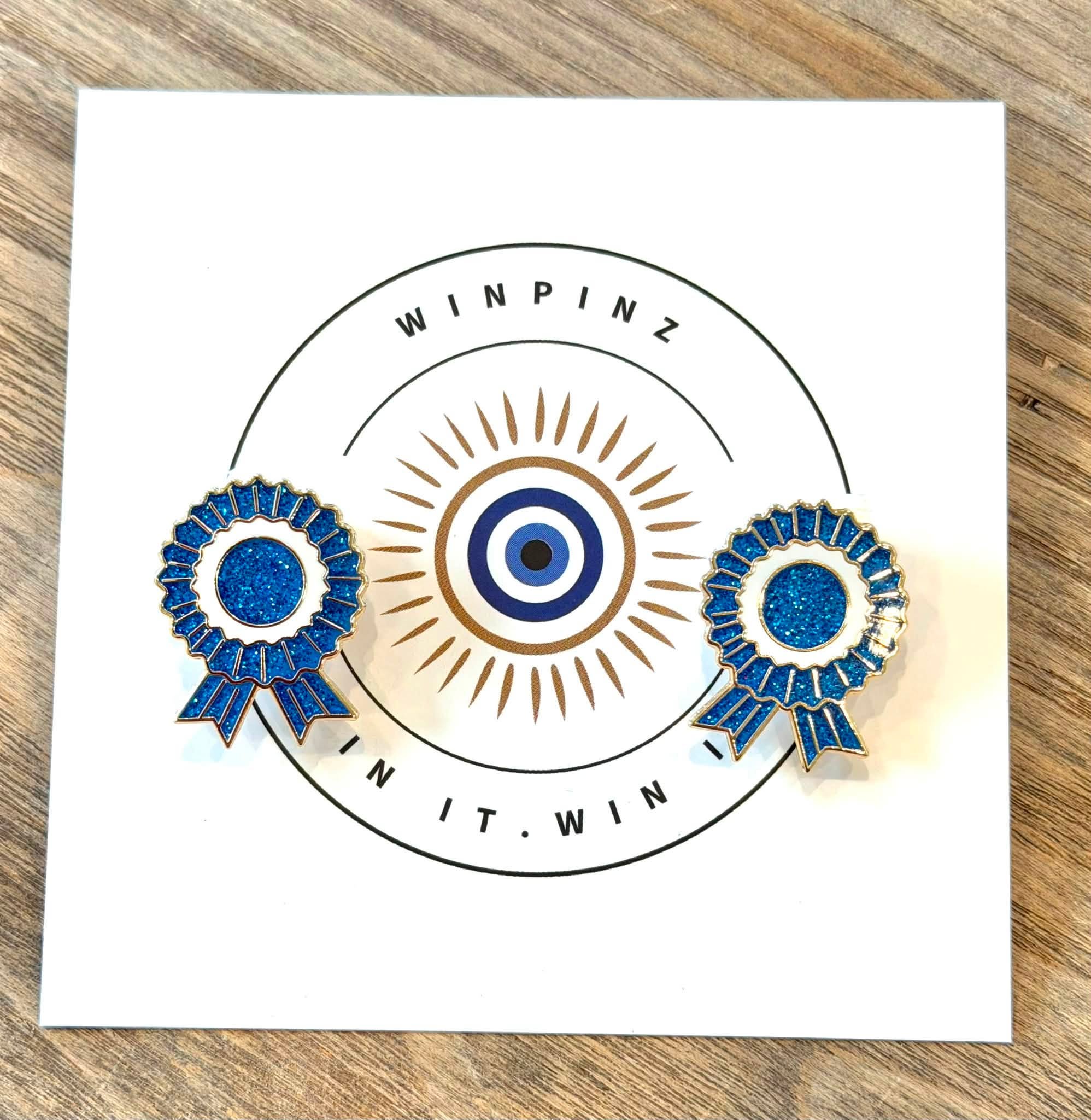 WinPinz Blue Ribbon Number Pins