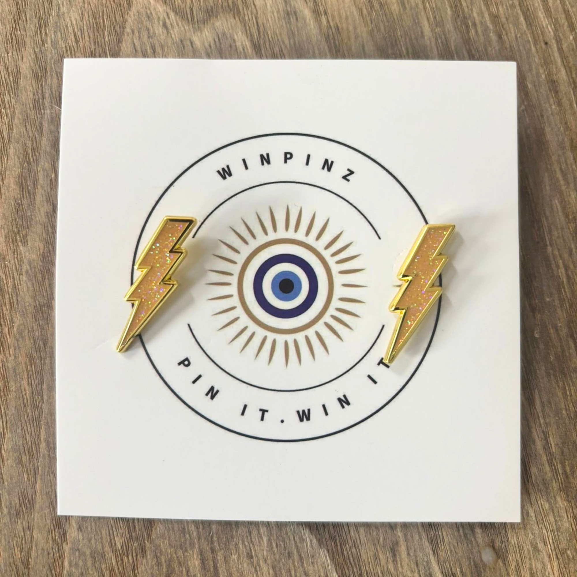 Win Pinz Lightning Bolt Number Pins