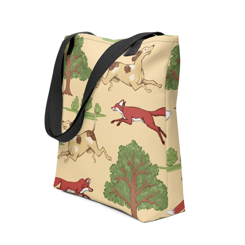 Fox Pattern Tote Bag