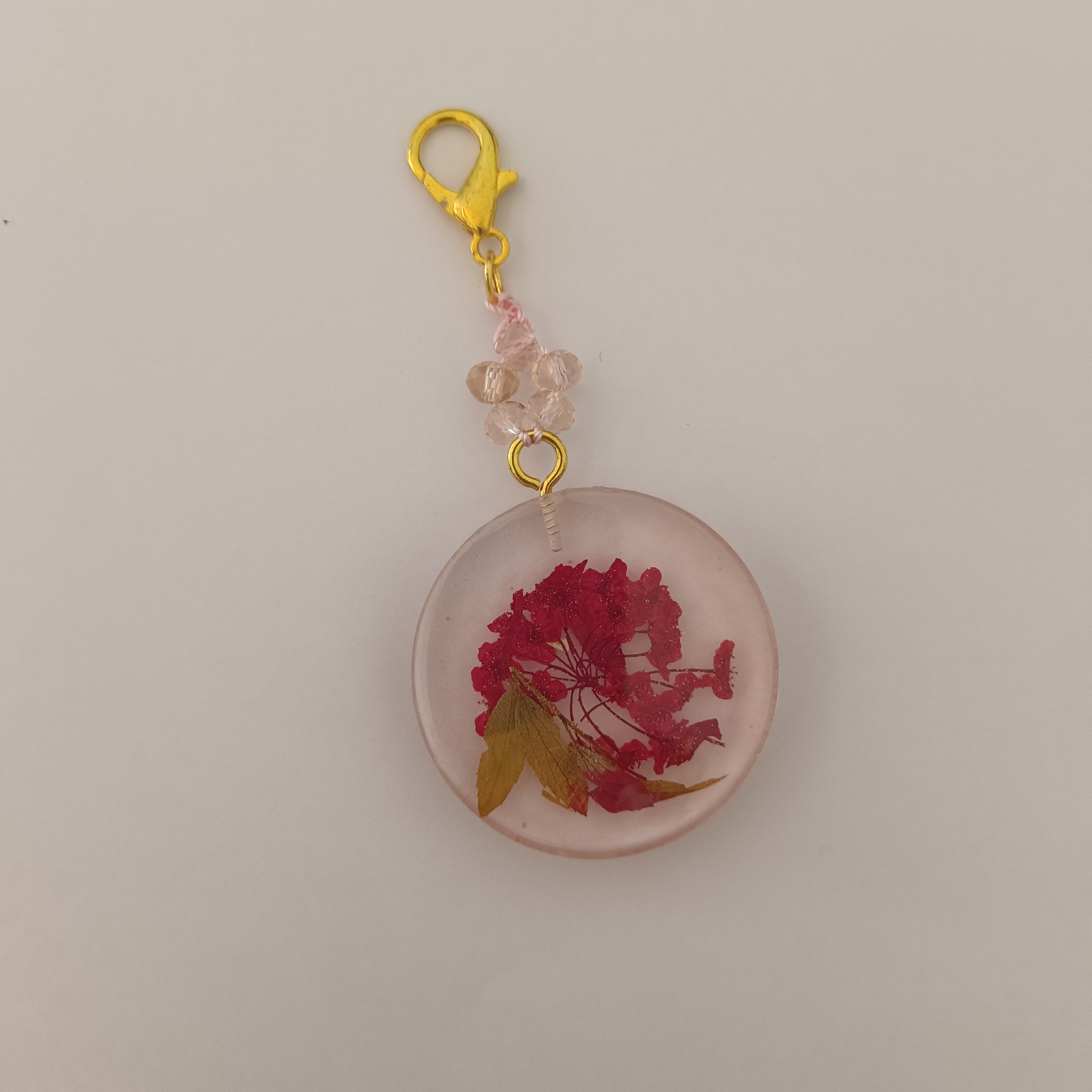 Pressed Flower Resin Keychain