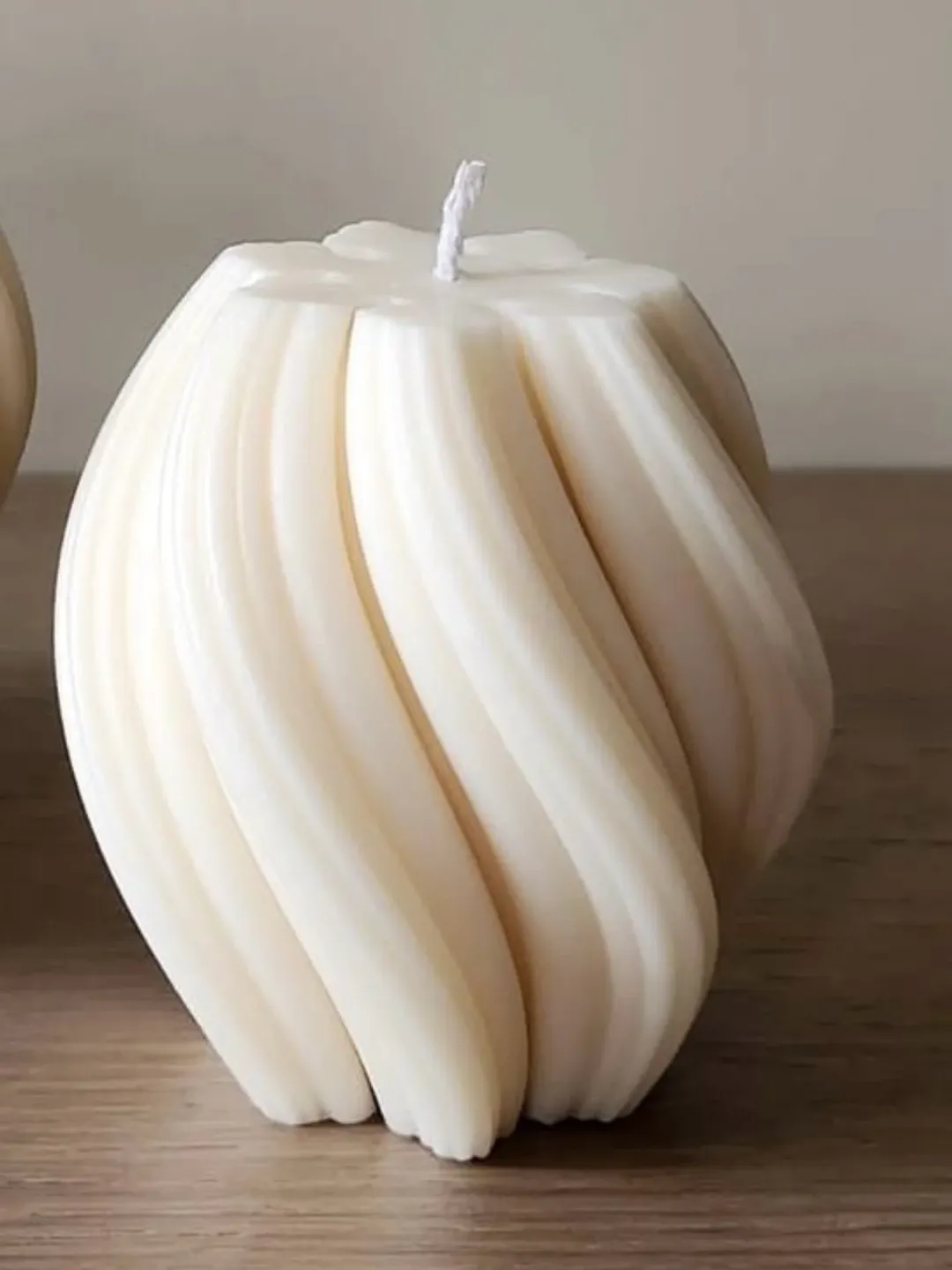 Baby Swirl Shaped Candle