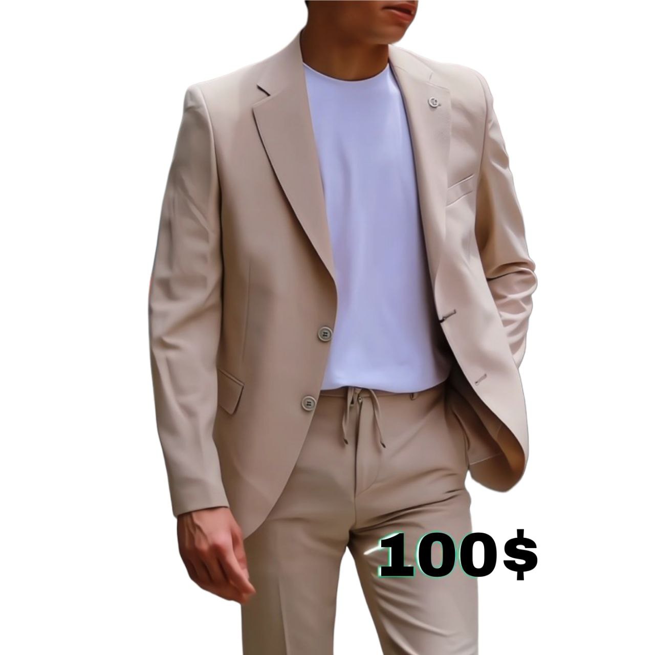 Beige Modern Suit