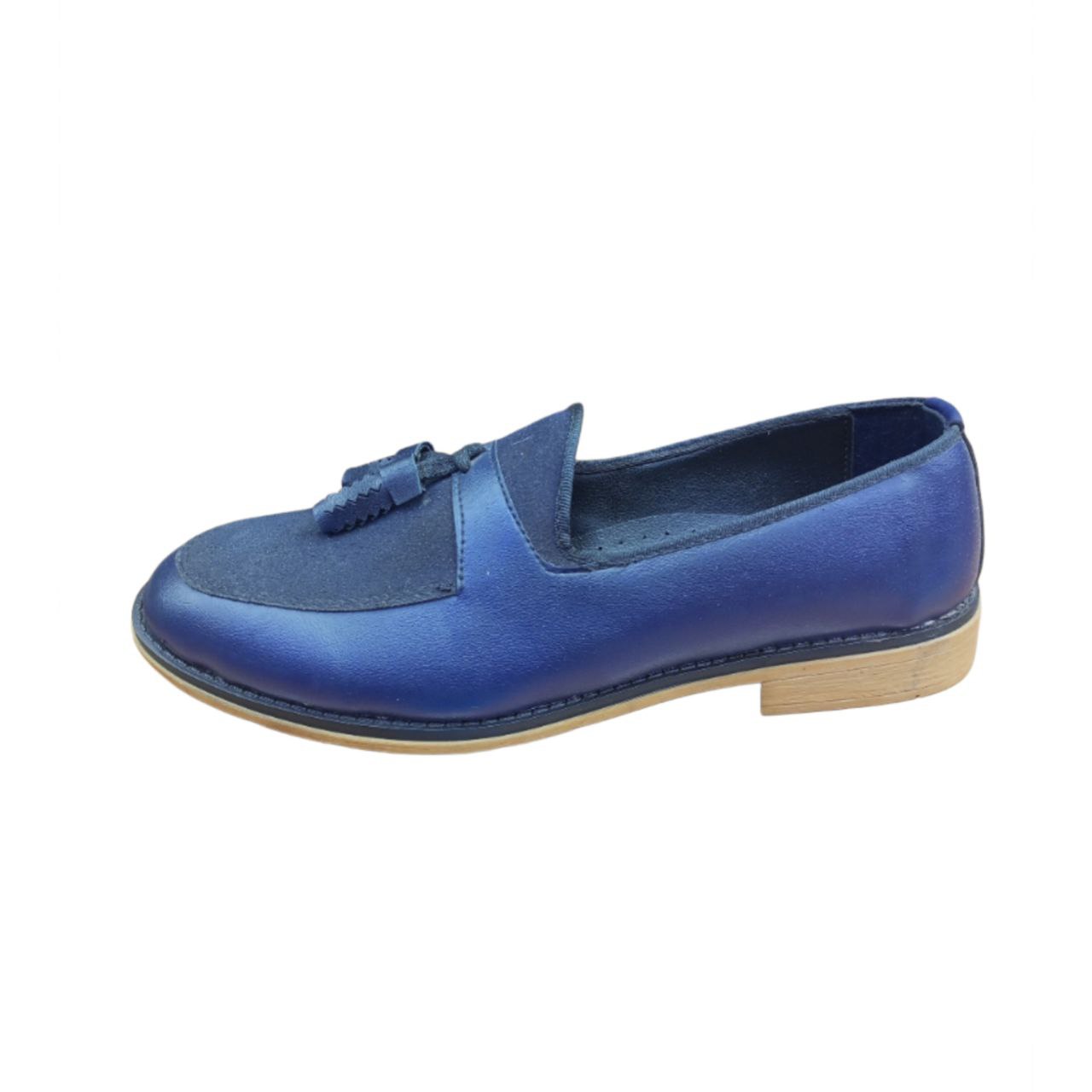 Blue Leather Loafer