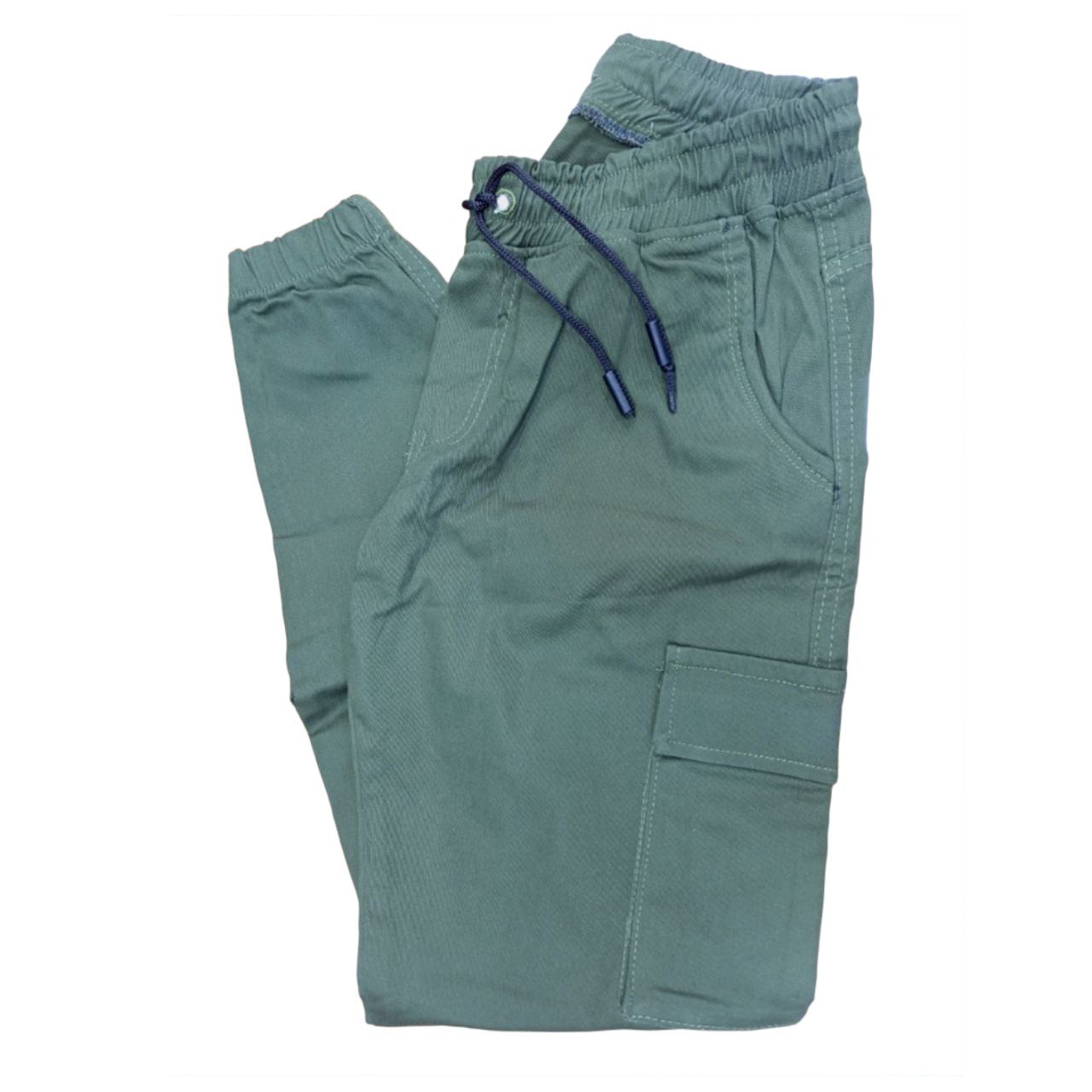 Green Cargo Jogger Pants