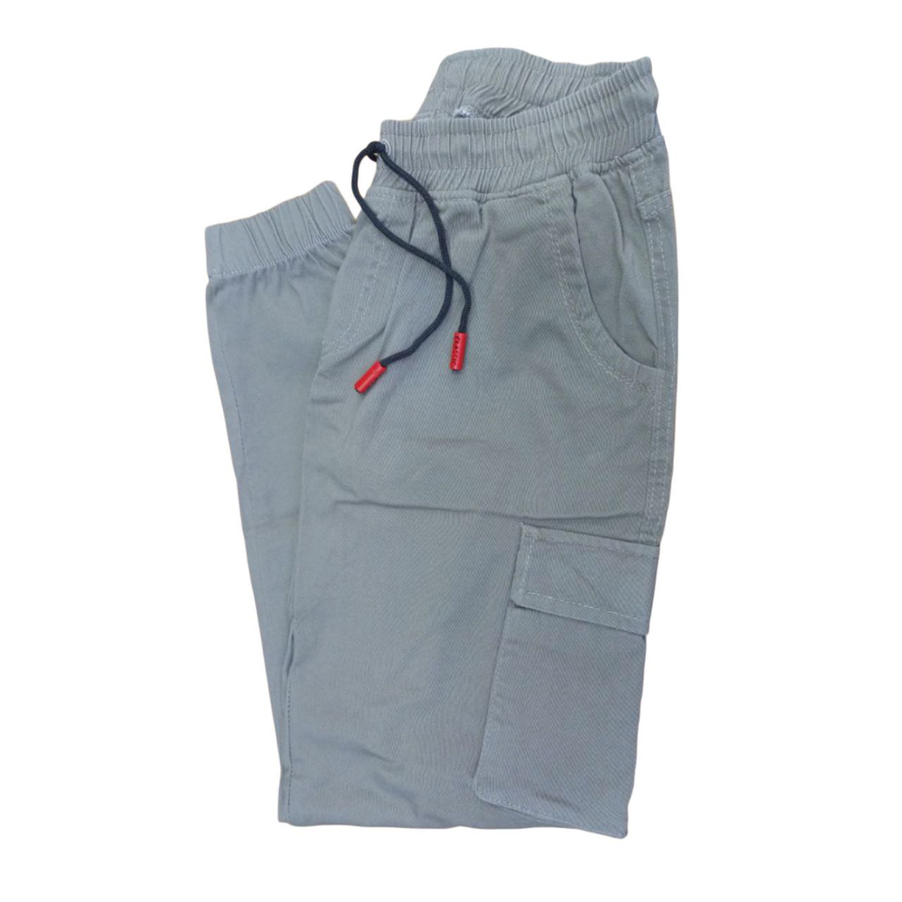 Gray Cargo Jogger Pants