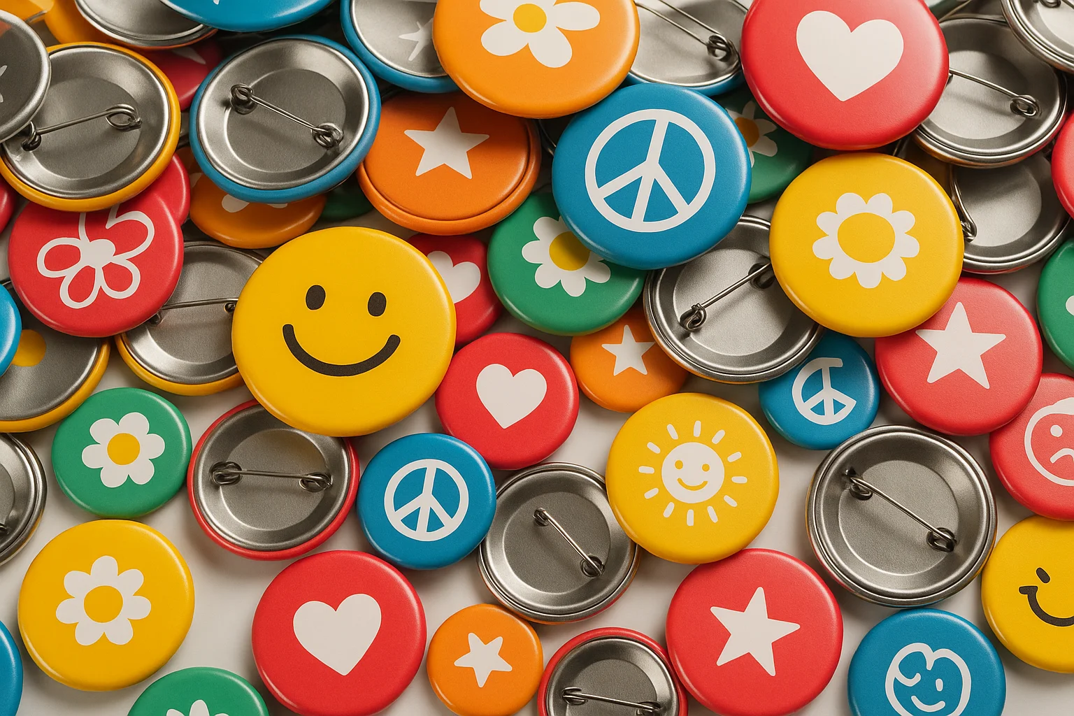 Chapas personalizadas con alfiler