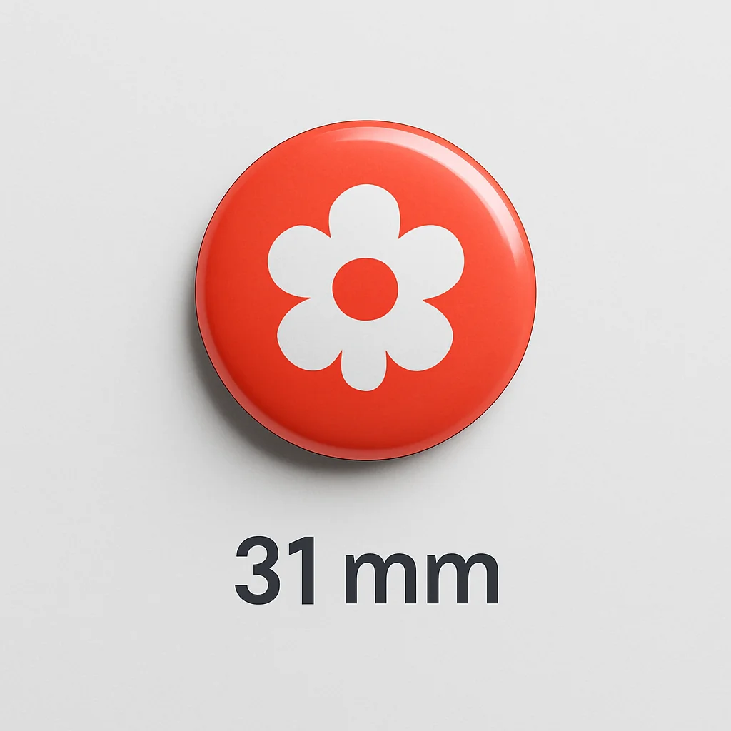 Chapas personalizadas con alfiler