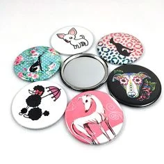 Chapas con espejo personalizadas
