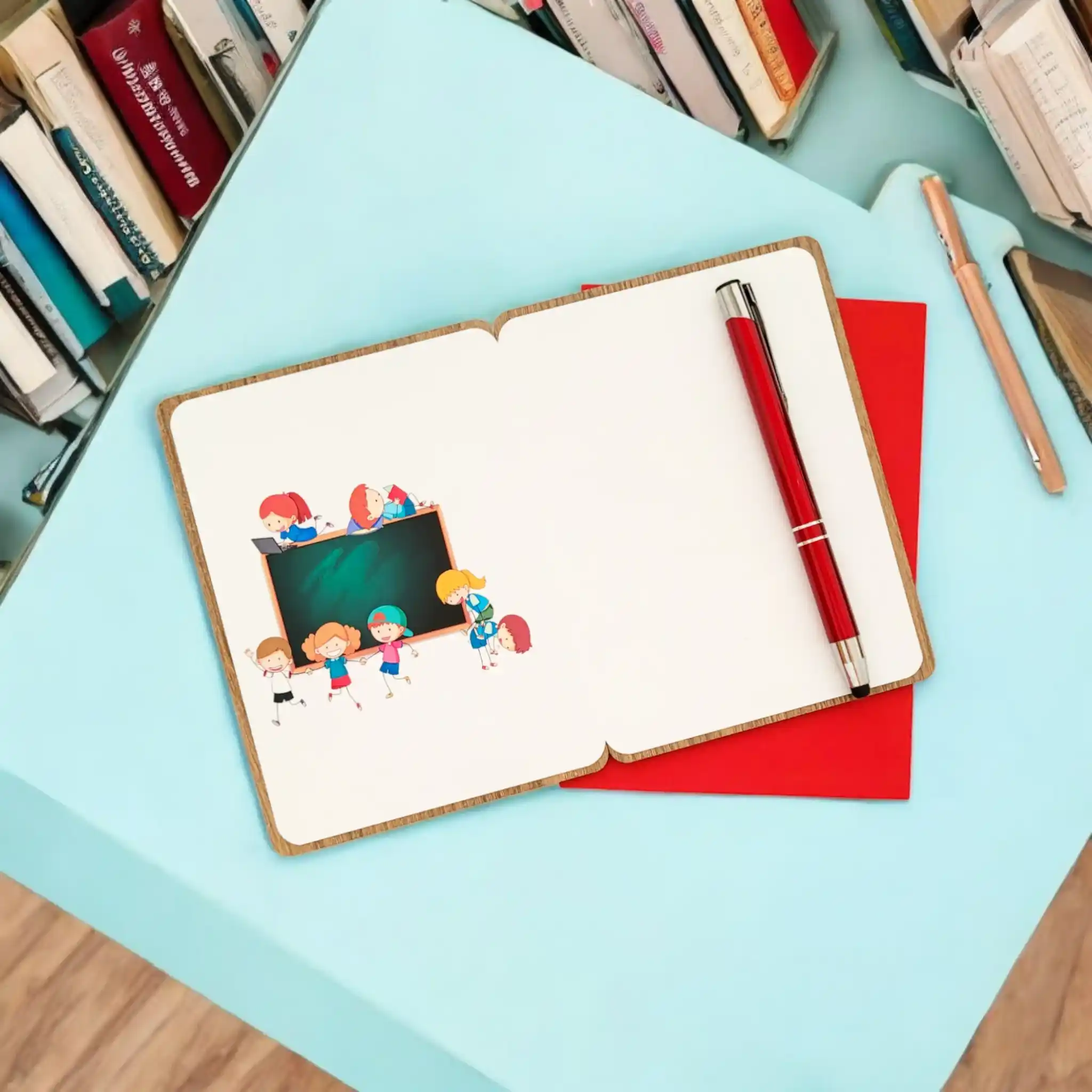 Tarjeta de madera “Seño” – Agradecimiento a la profesora