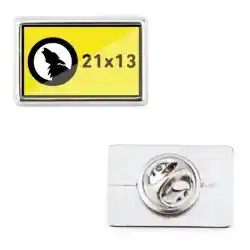 Pines rectangulares personalizados (100 Uds.)