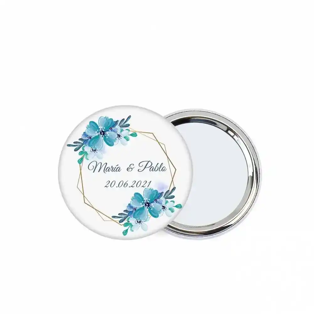 Chapas con espejo personalizadas (100 Uds.)