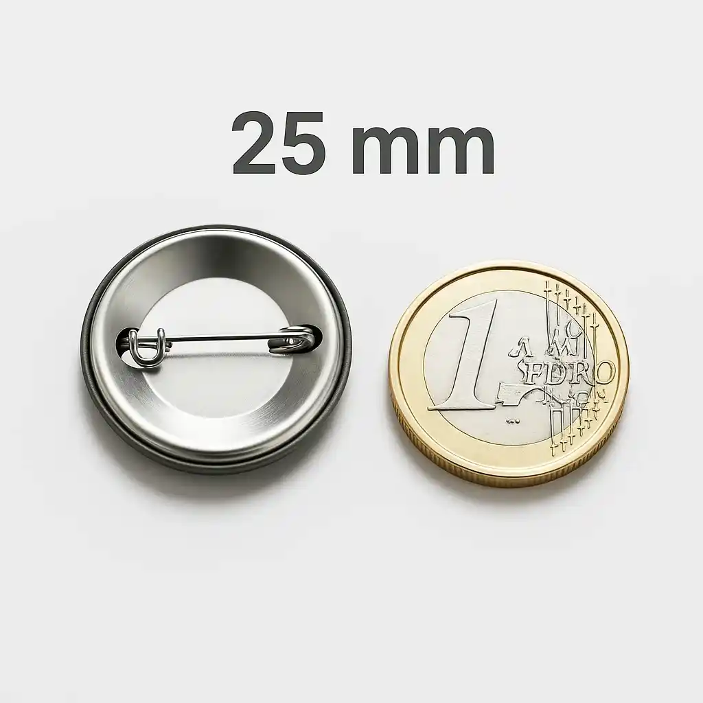 Chapas personalizadas con alfiler (100 Uds.)