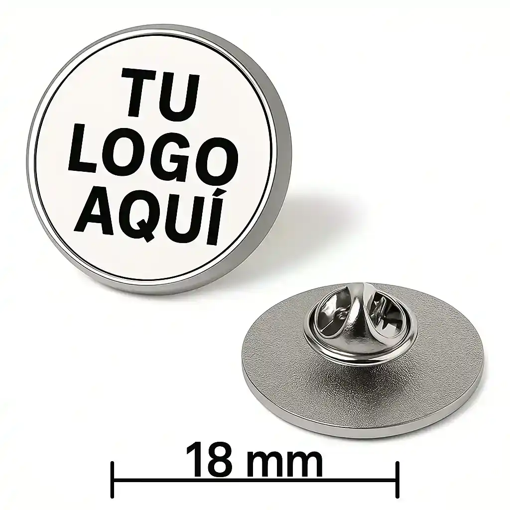 Pines redondos personalizados (100 Uds.)