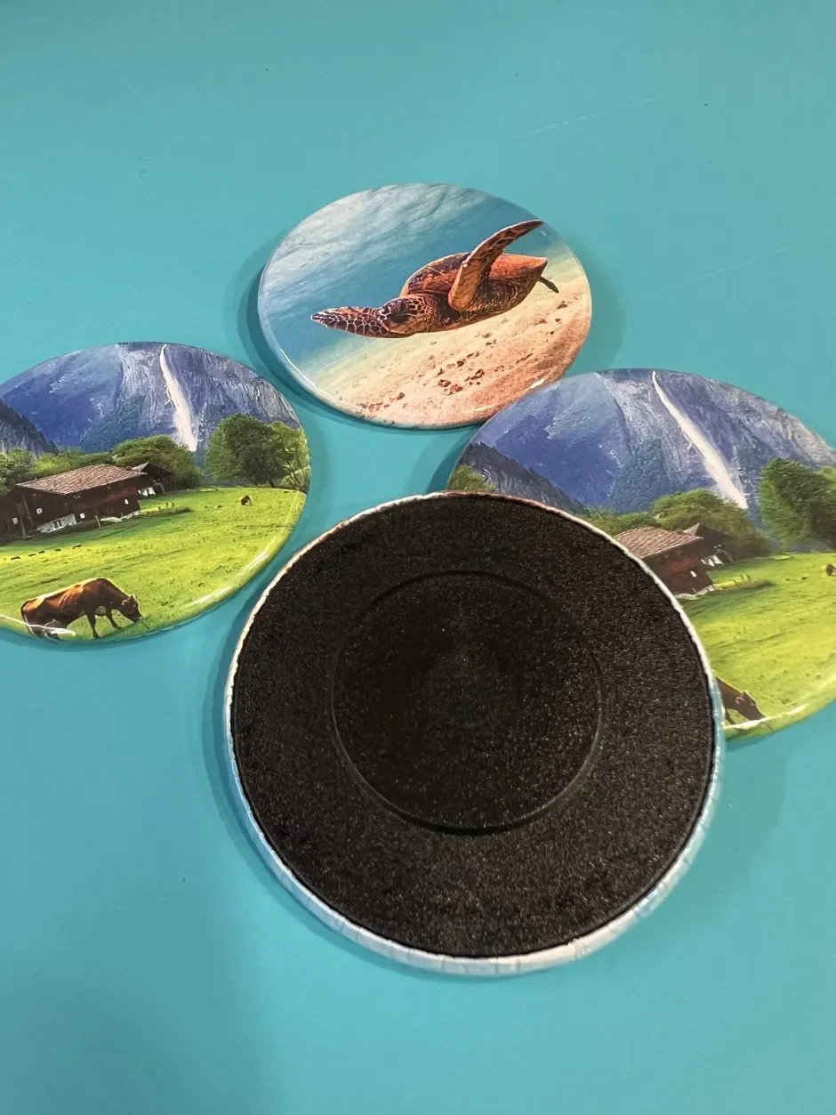 Chapas con imán personalizables