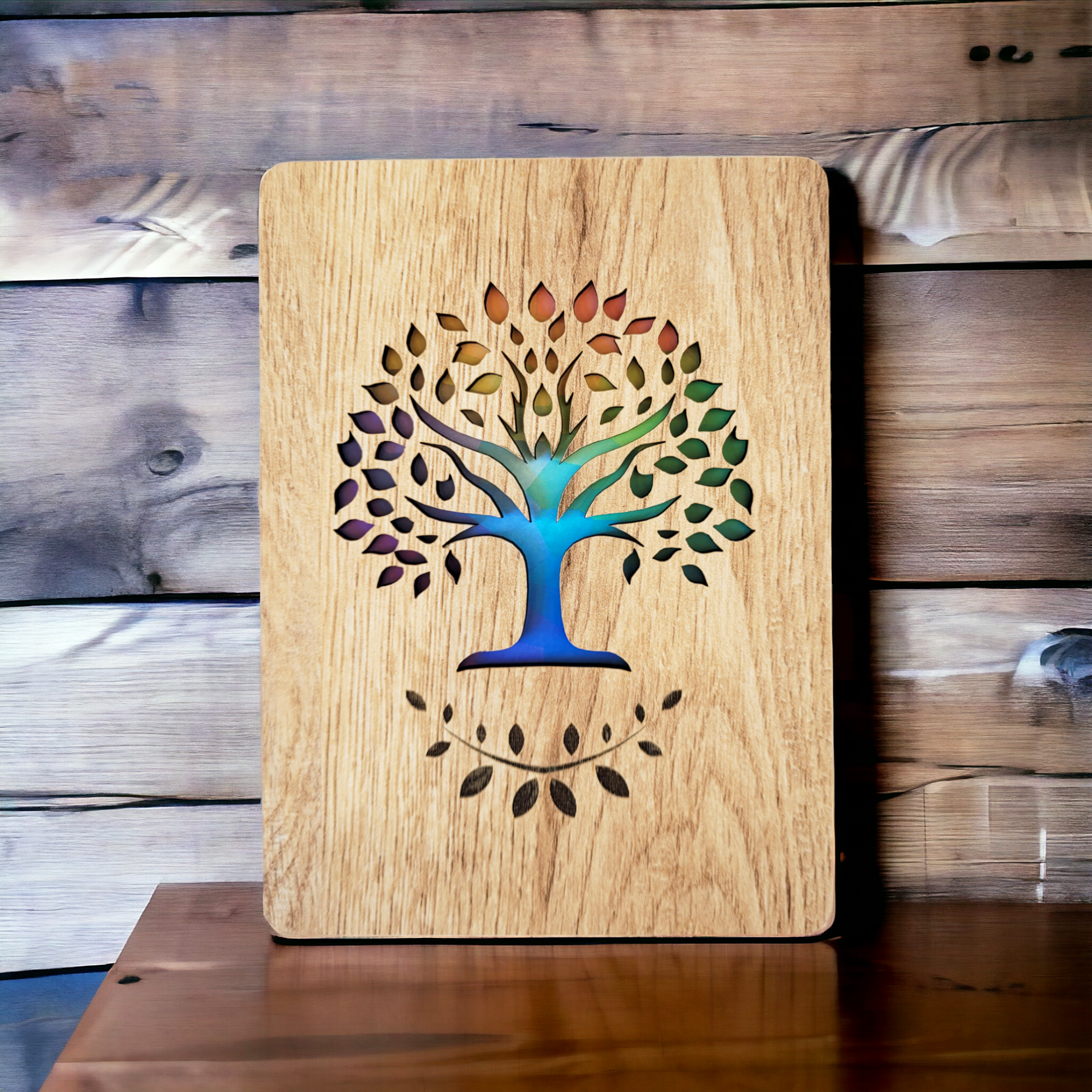 Tarjeta felicitación árbol de la vida