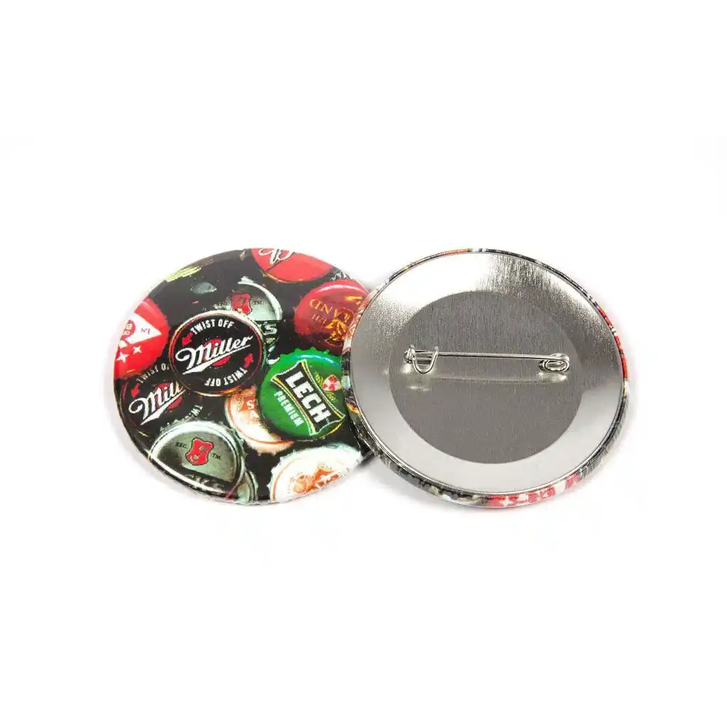 Chapas personalizadas con alfiler (100 Uds.)