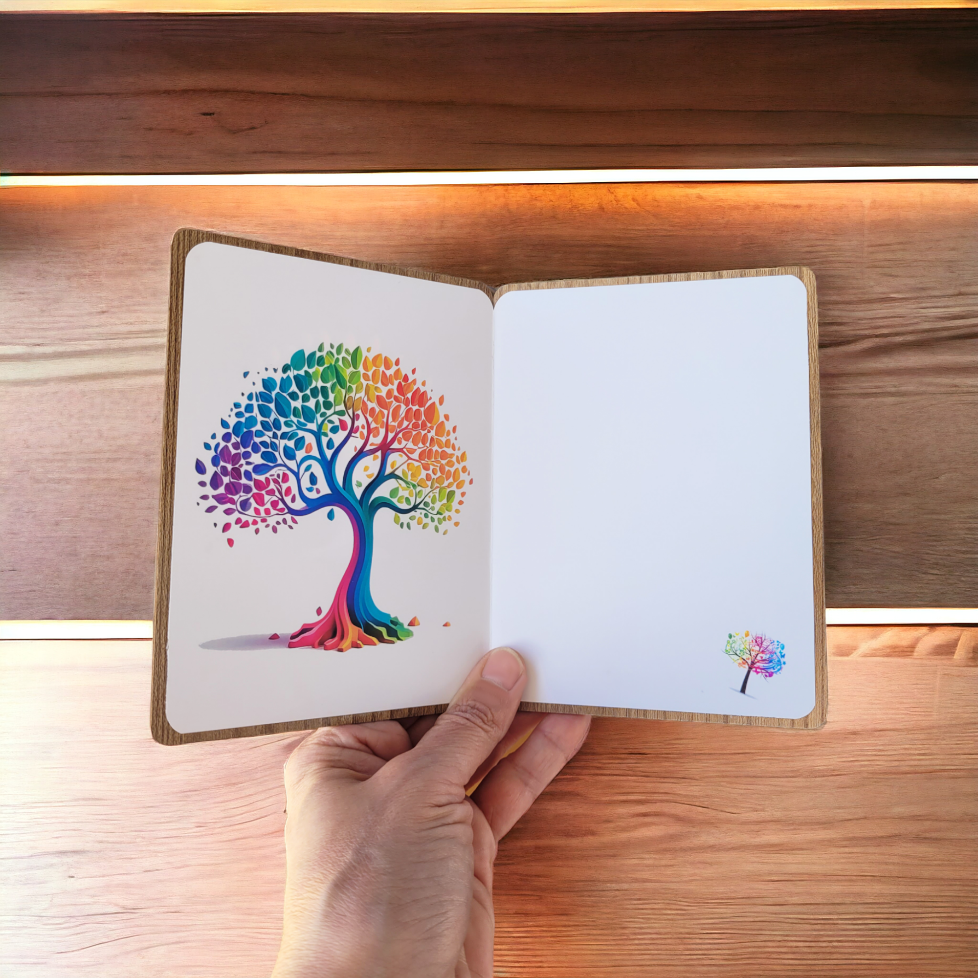 Tarjeta felicitación árbol de la vida