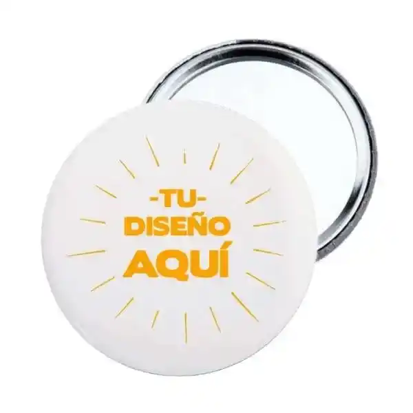Chapas con espejo personalizadas (100 Uds.)