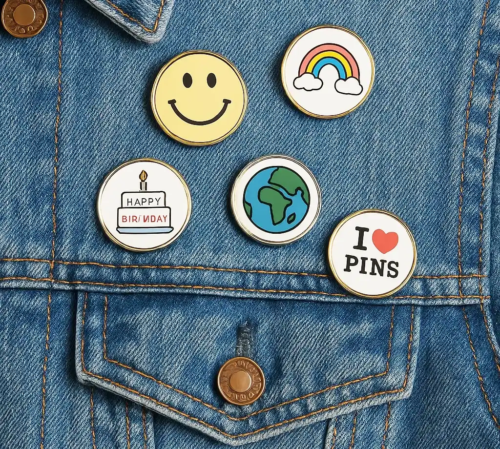 Pines redondos personalizados (100 Uds.)