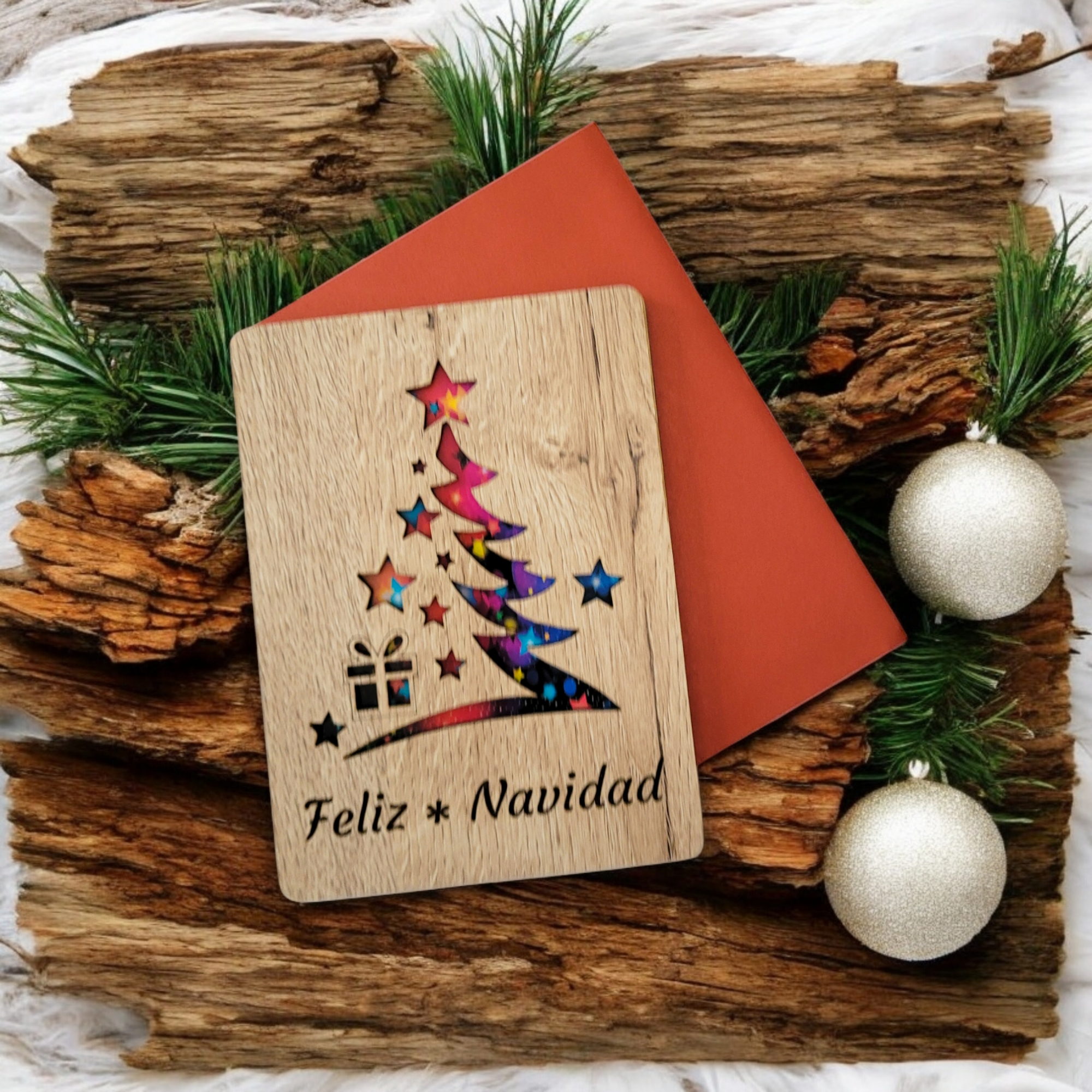 Tarjeta de felicitación navideña