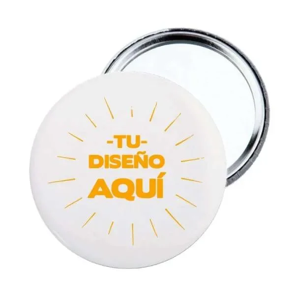 Chapas con espejo personalizadas