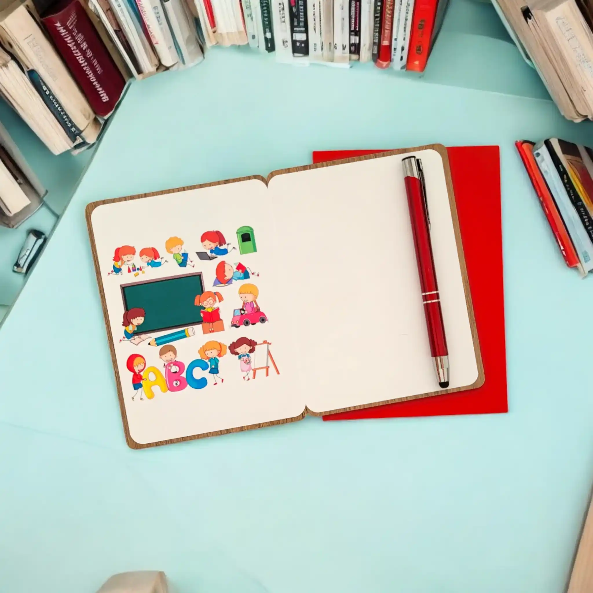 Tarjeta de madera “Profe” – Regalo para profesor/a