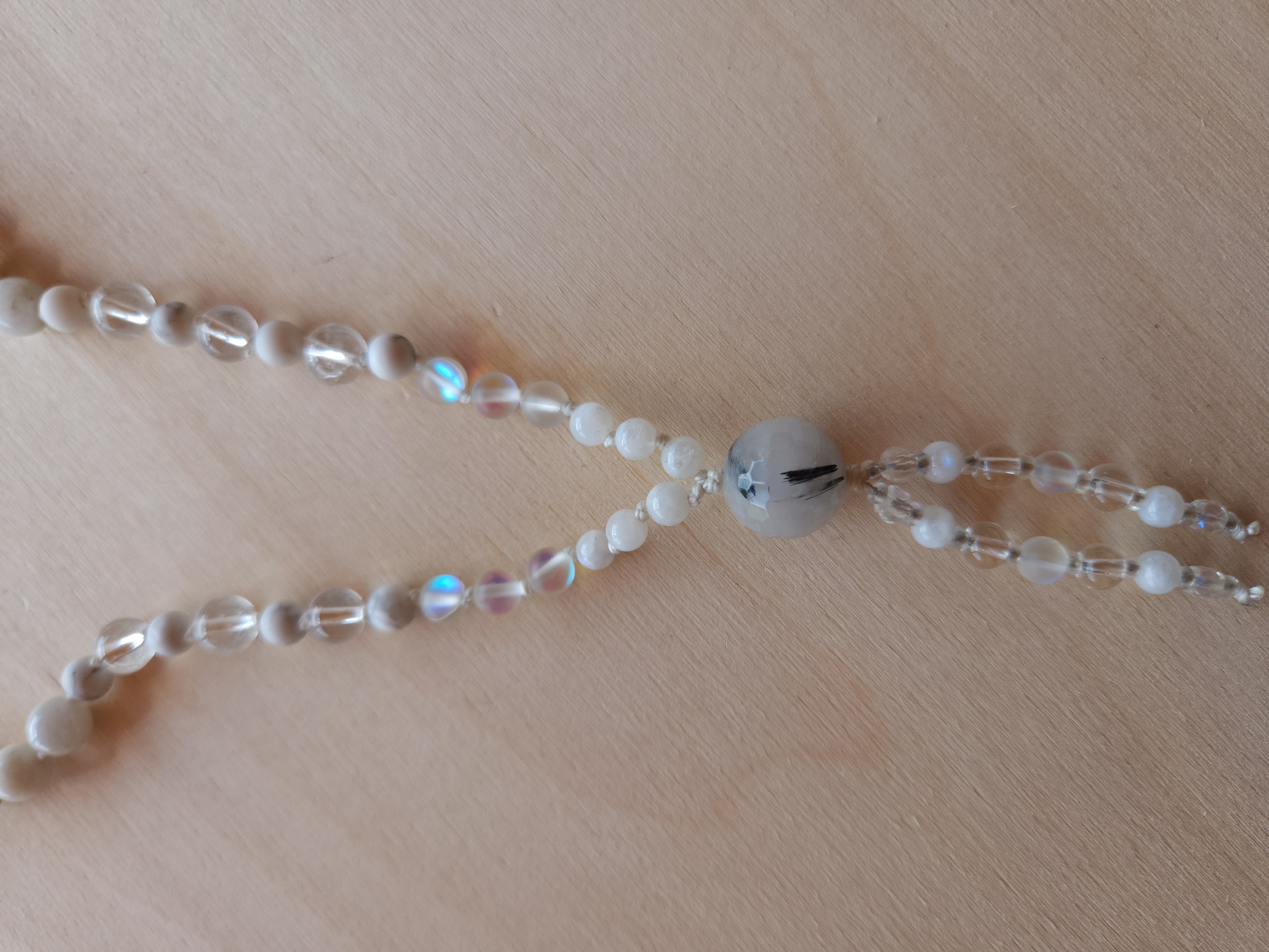 Enchanted Ermine Magical Mala – 108 Beads for Clarity, Grounding & Lunar Protection
