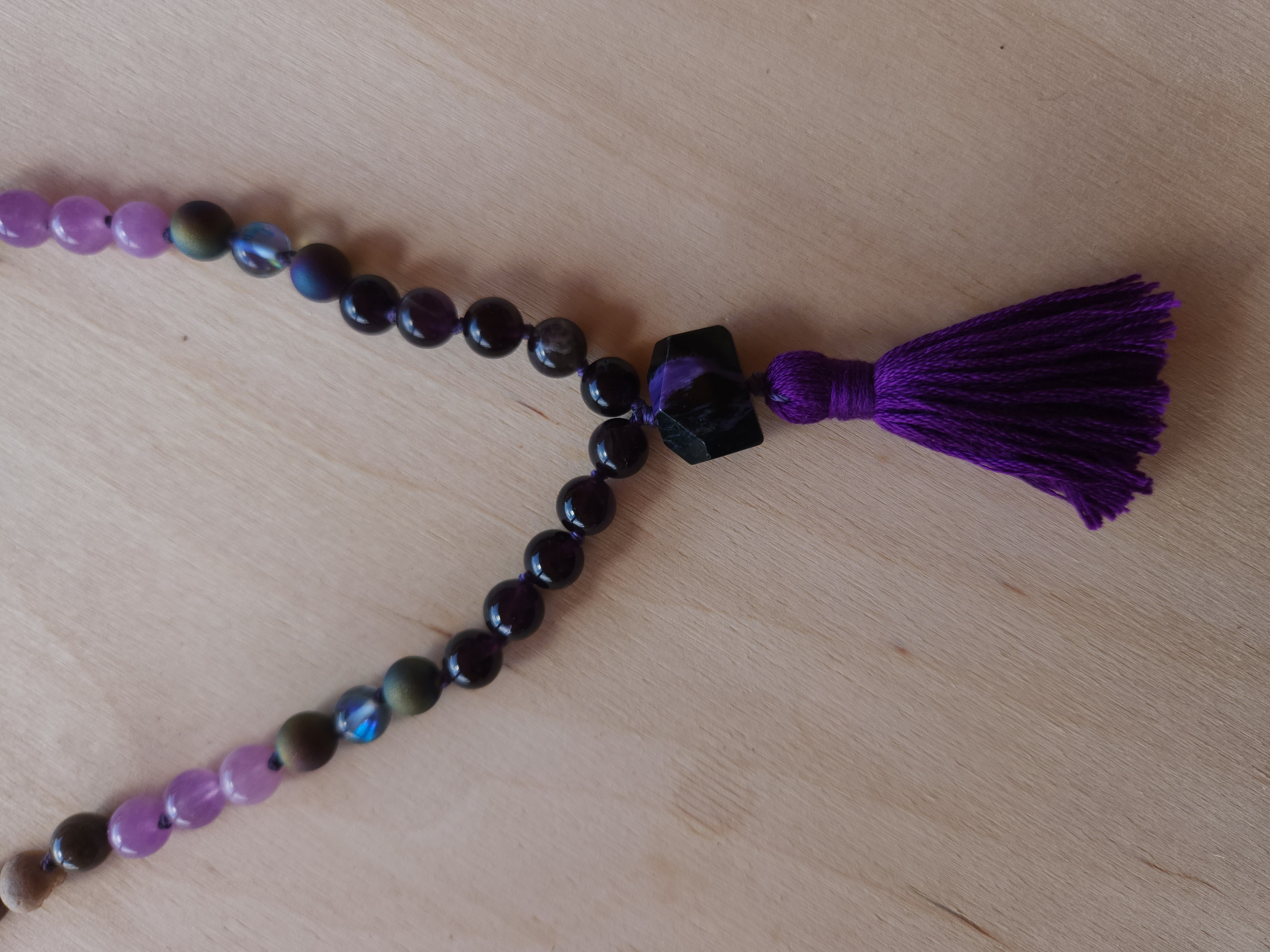 Violet Rays Magical Mala – 108 Beads for Spiritual Protection, Intuition & Healing