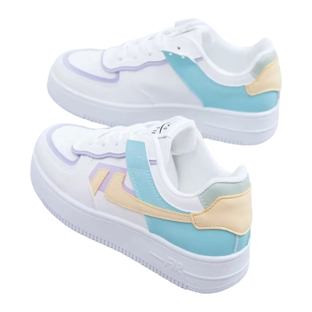 Zentra | Women Pastel Colorblock Sneakers