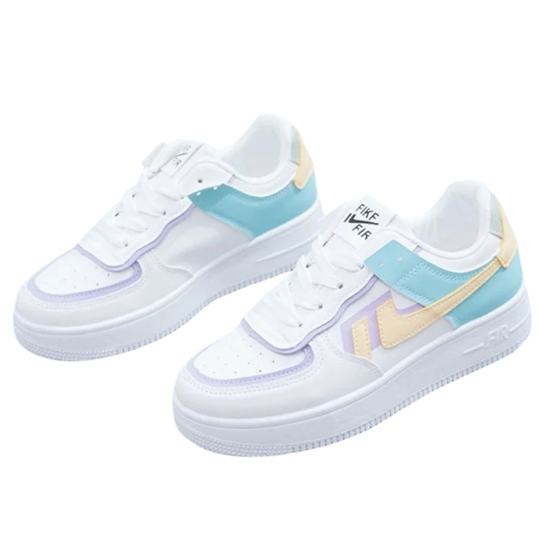 Zentra | Women Pastel Colorblock Sneakers