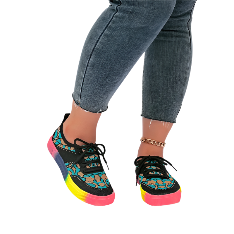 Zentra | Women Rainbow Orthopedic Shoes