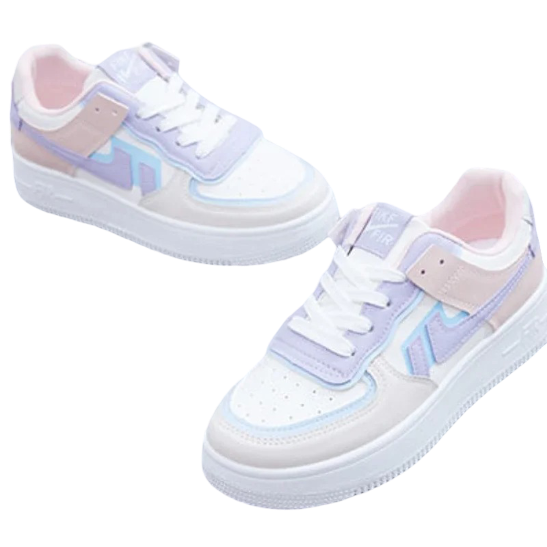Zentra | Women Pastel Colorblock Sneakers
