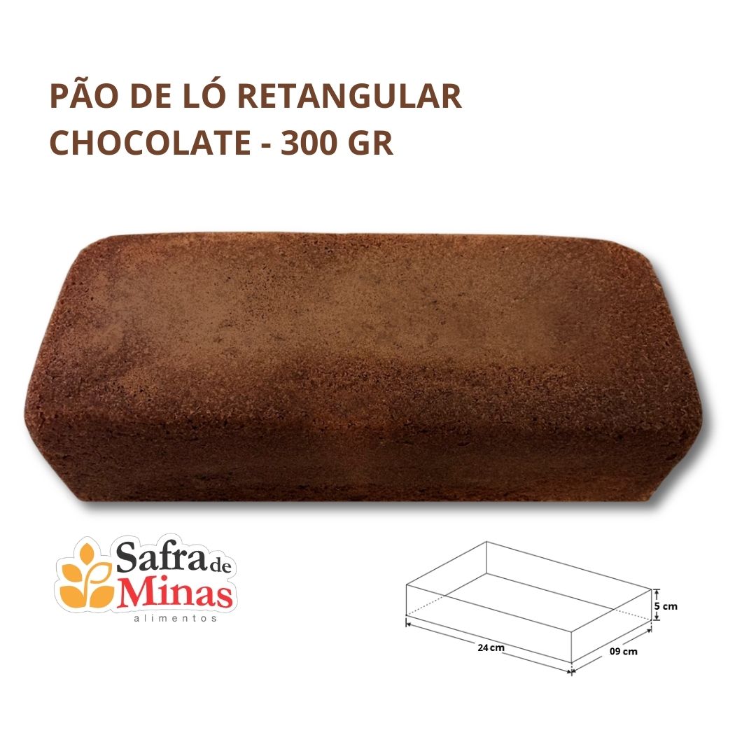 Pão de Ló - Retangular - Chocolate - Safra de Minas 