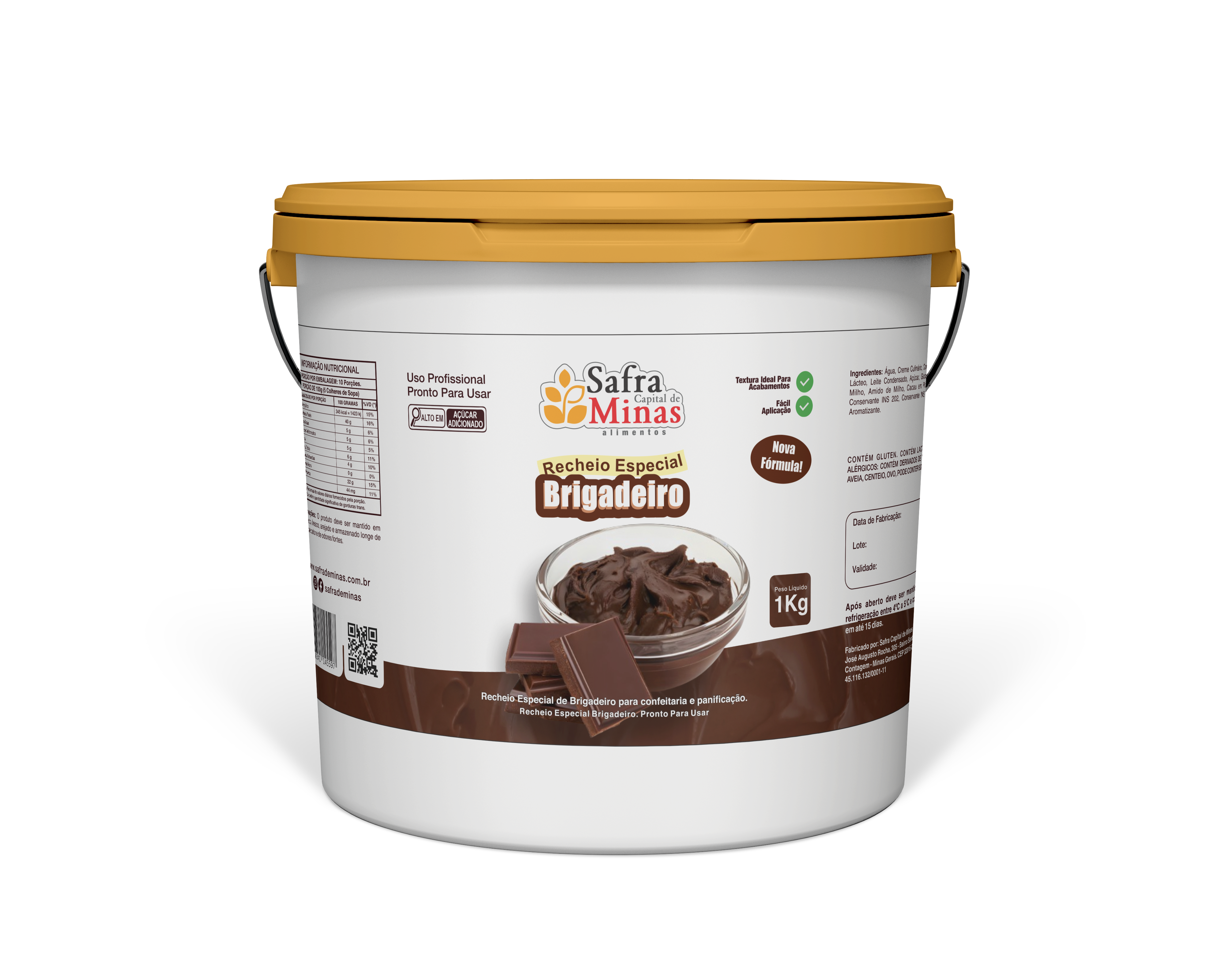 Recheio Especial - Brigadeiro - Safra de Minas - 1,0 kg