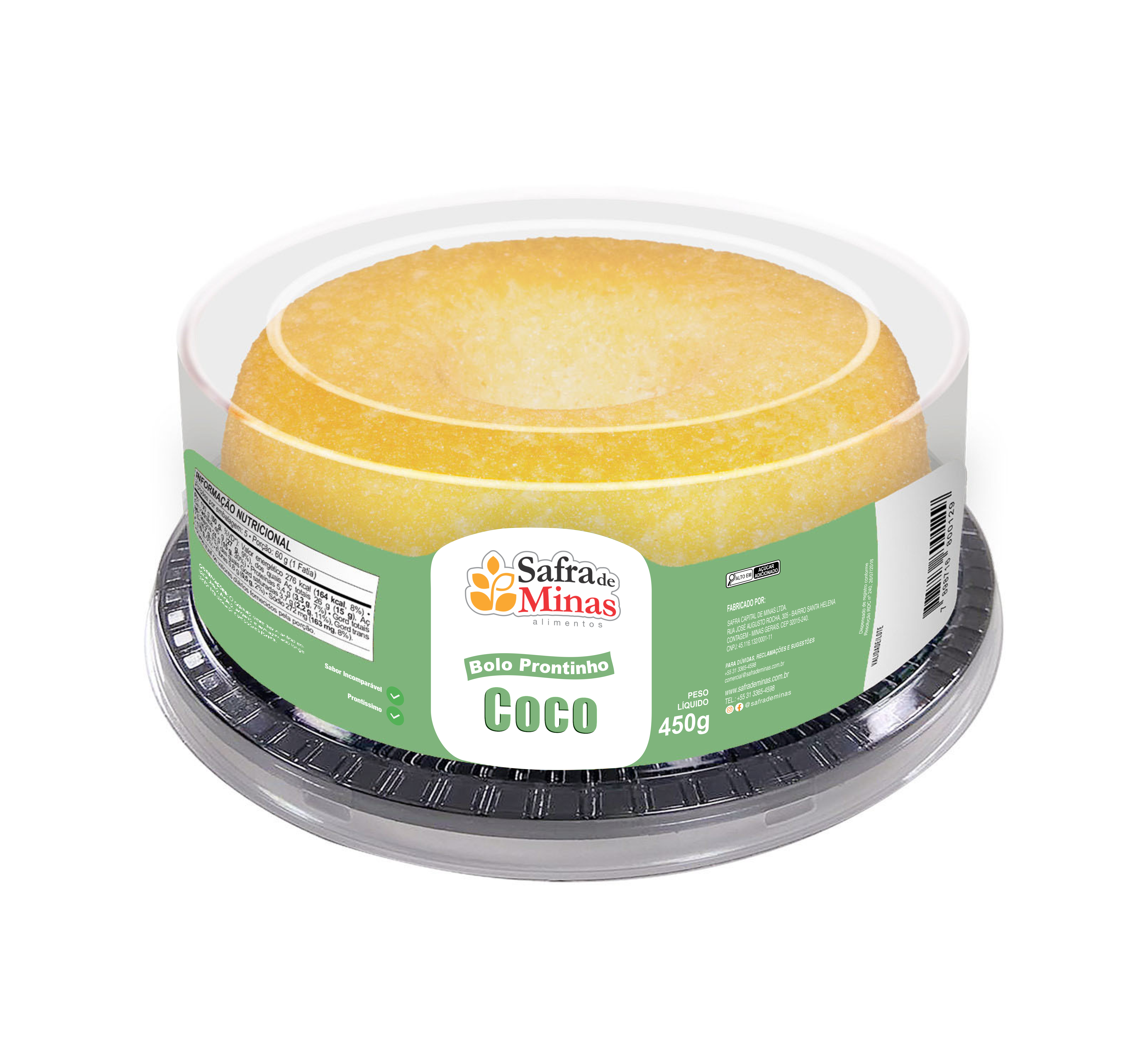 Bolo Prontinho de Coco 6 x 450 g