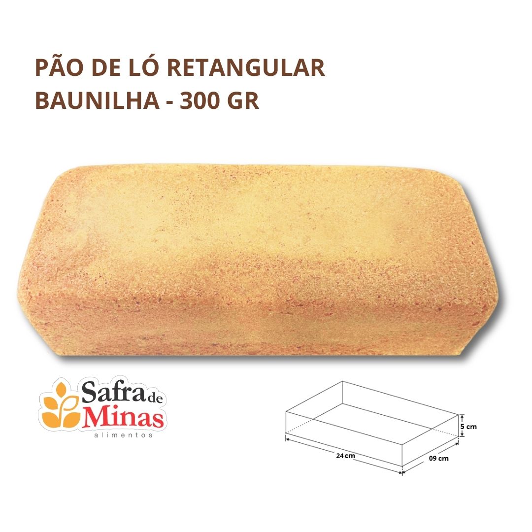 Pão de Ló - Retangular - Baunilha - Safra de Minas 
