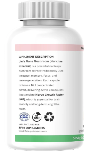 Lion’s Mane Mushroom – Cognitive Health & Nerve Support