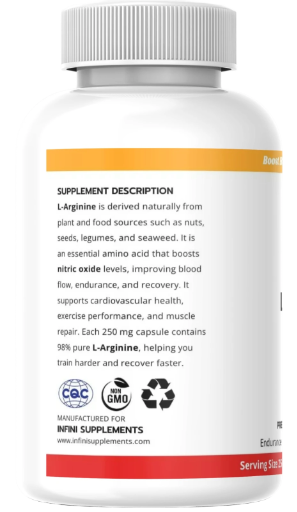 L-Arginine – Nitric Oxide & Endurance Support