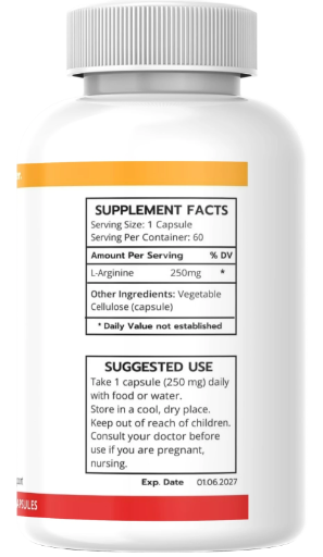 L-Arginine – Nitric Oxide & Endurance Support