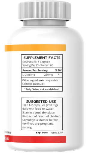 L-Citrulline – Endurance & Blood Flow Booster