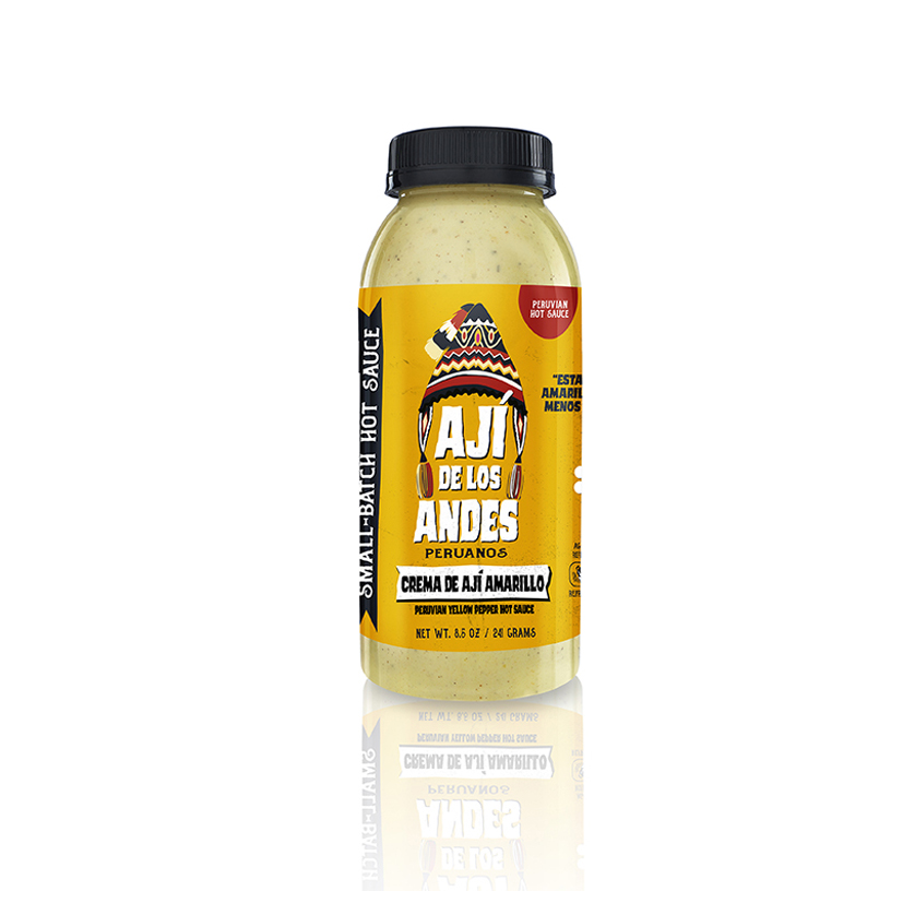 Crema de aji amarillo (Yellow Pepper hot sauce)